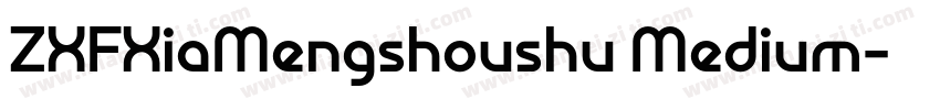 ZXFXiaMengshoushu Medium字体转换